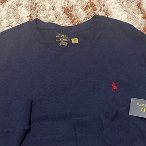 Polo Ralph Lauren Navy T-Shirt with Red Logo